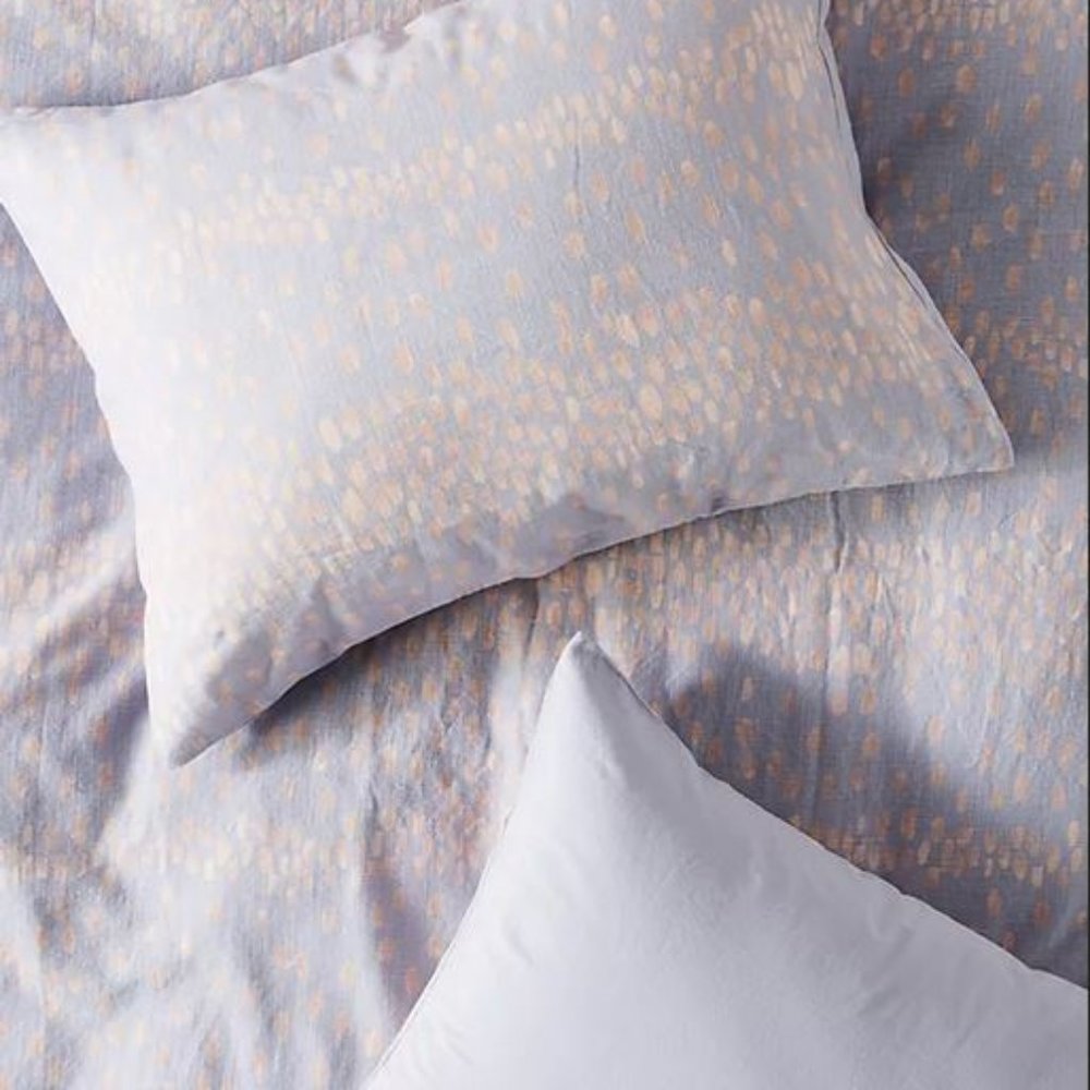 Anthropologie Rainier Percale Shams, Set of 2 - King - NEW